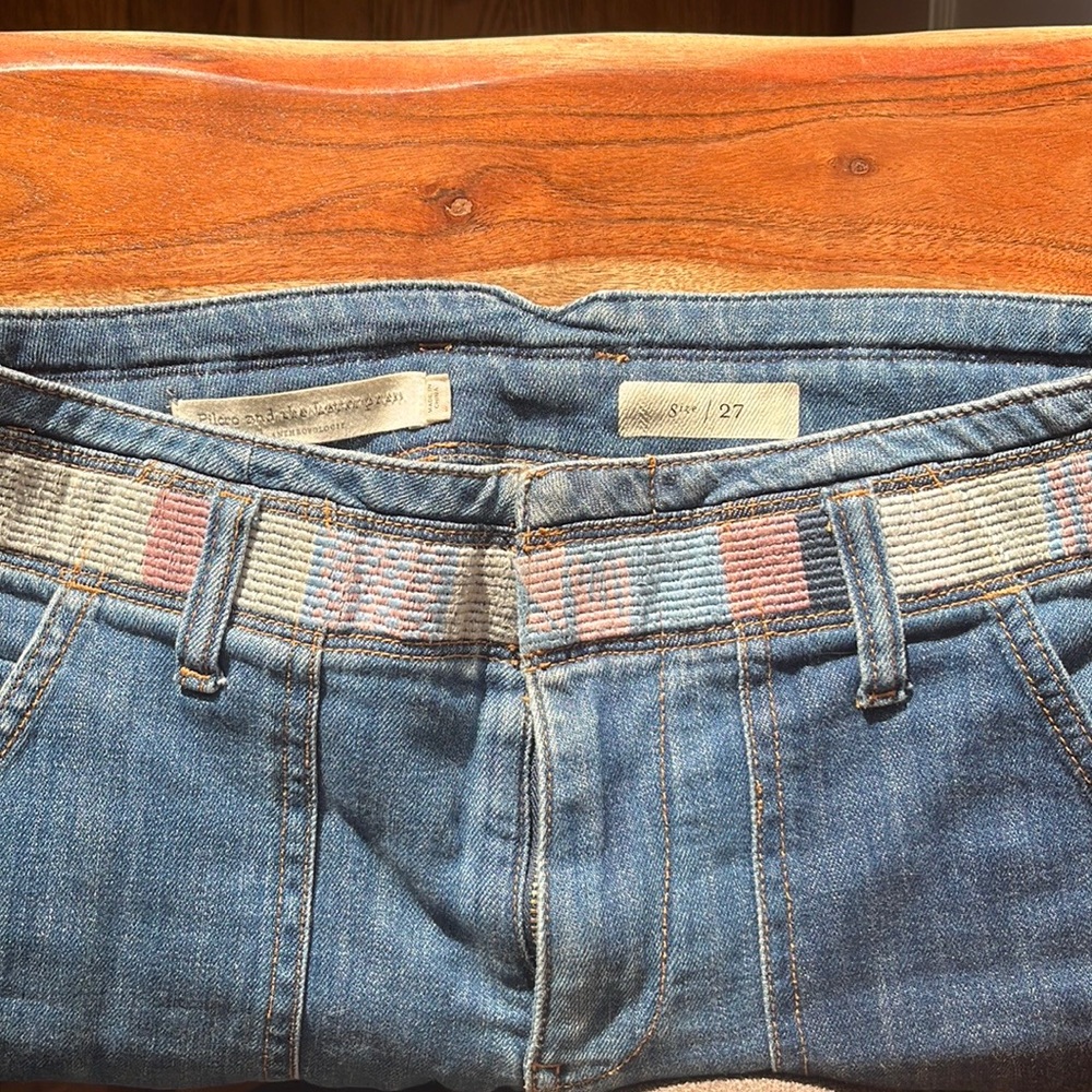 • Anthropologie • soft denim mid rise jeans